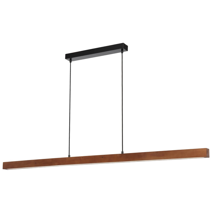 Telbix Truso Tricolour LED Pendant | Black and Walnut