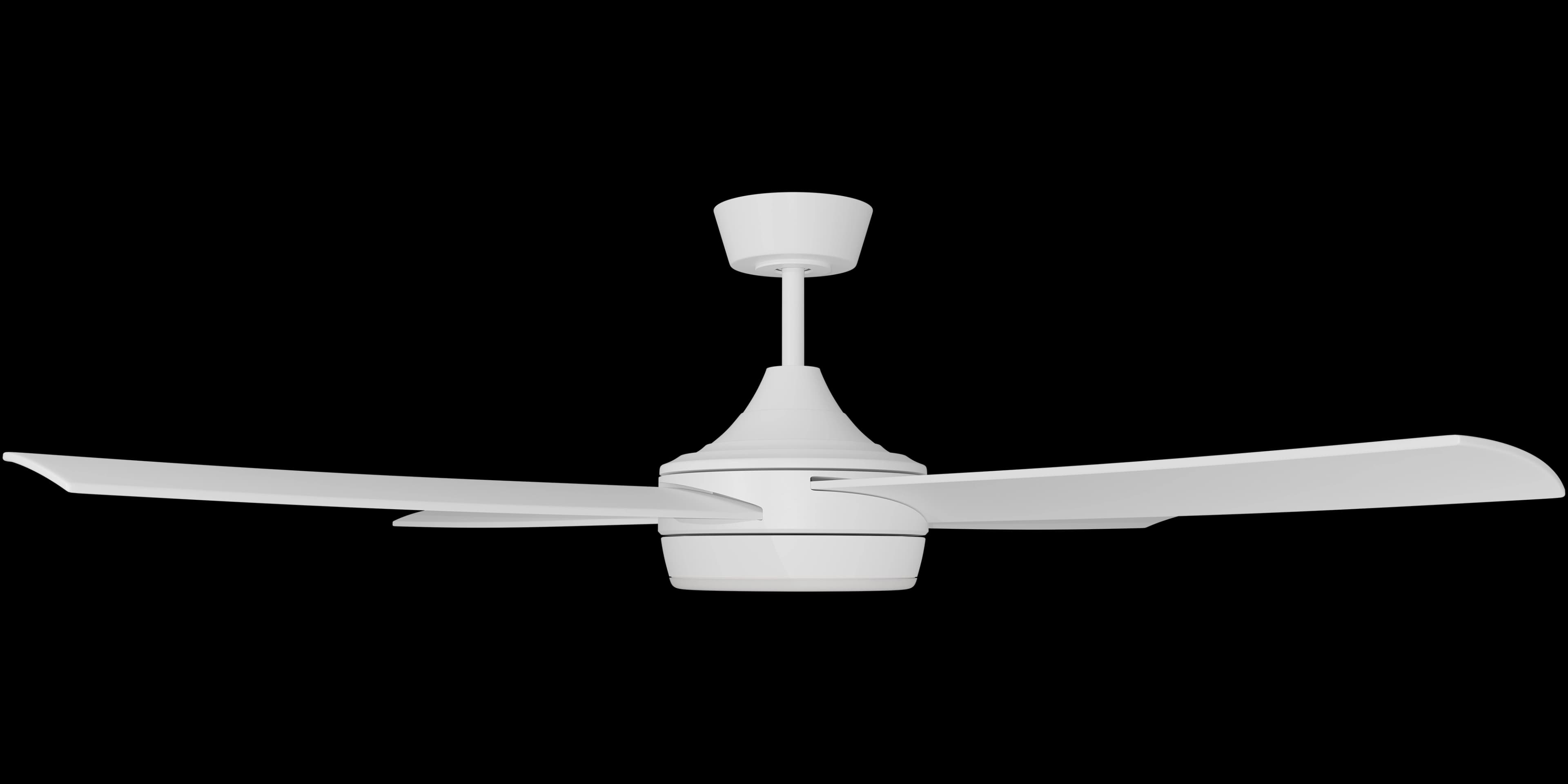 Calibo Breeze Silent 52" (1320mm) ABS AC Ceiling Fan with 24W CCT LED Light | White