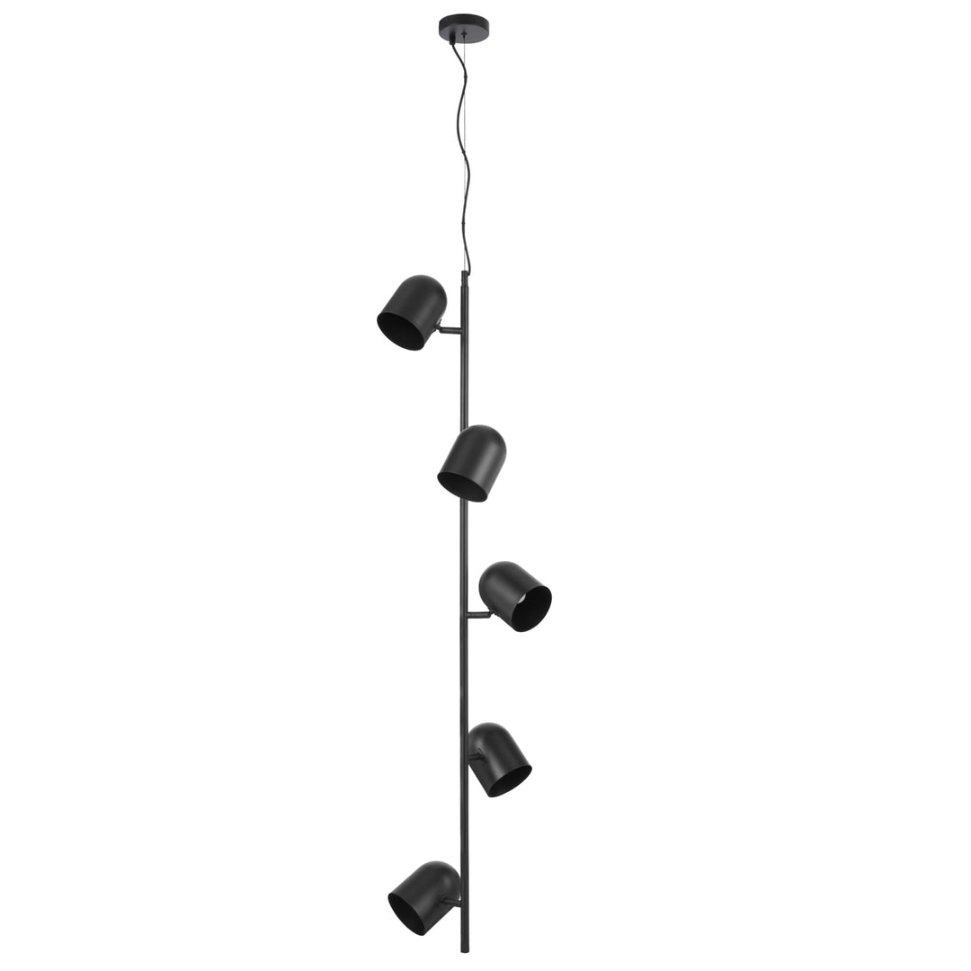 Telbix Turin 5 Light Pendant | Black