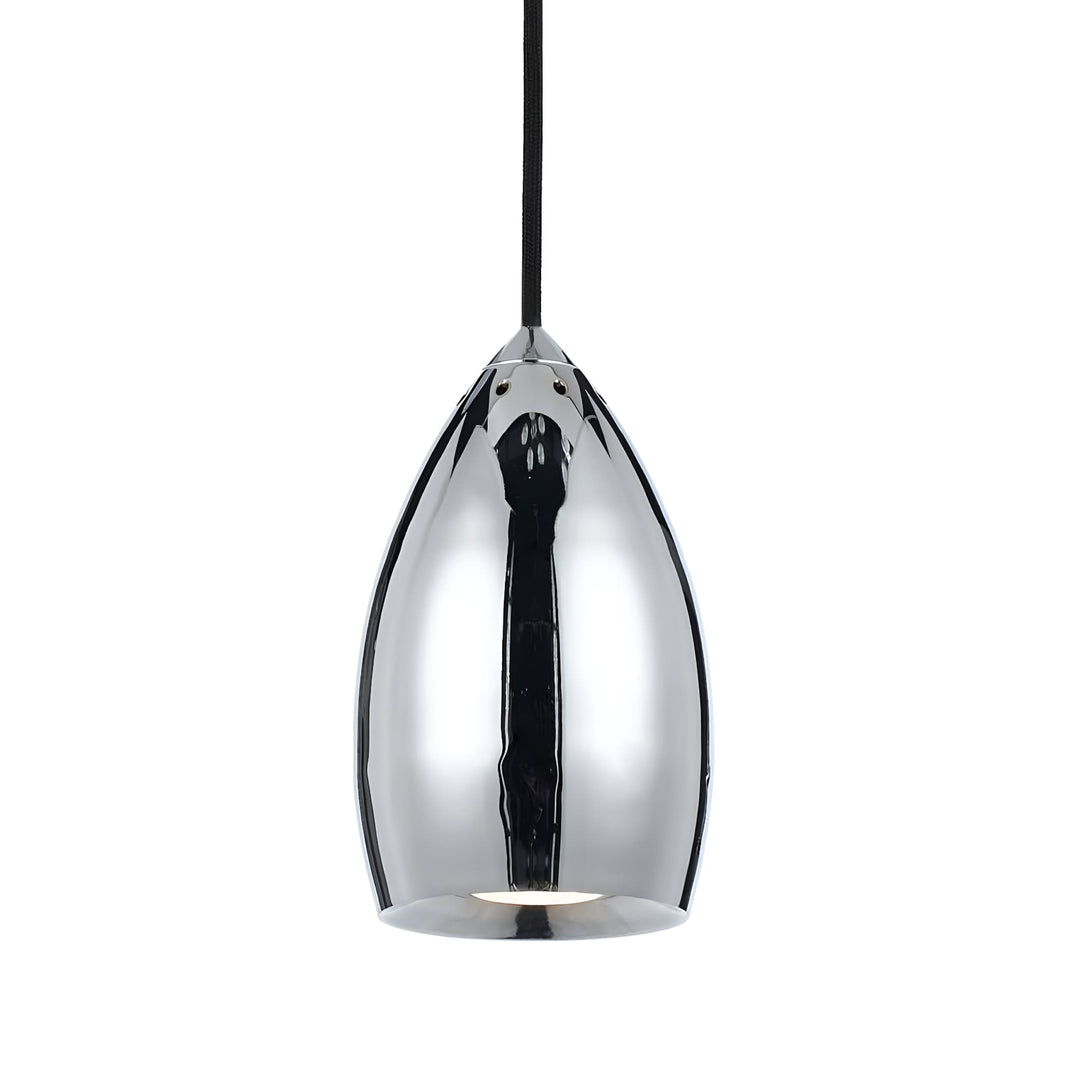 Telbix Tolosa 6W COB GU10 LED Metal Shade Pendant Light | Chrome