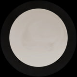 Calibo Crest Alabaster Glass 140mm Orb Wall Light Round Plate 200mm | Black