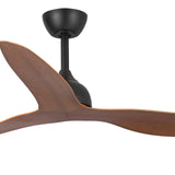 Fanco Eco Style DC 52" Ceiling Fan With Remote | Black & Koa