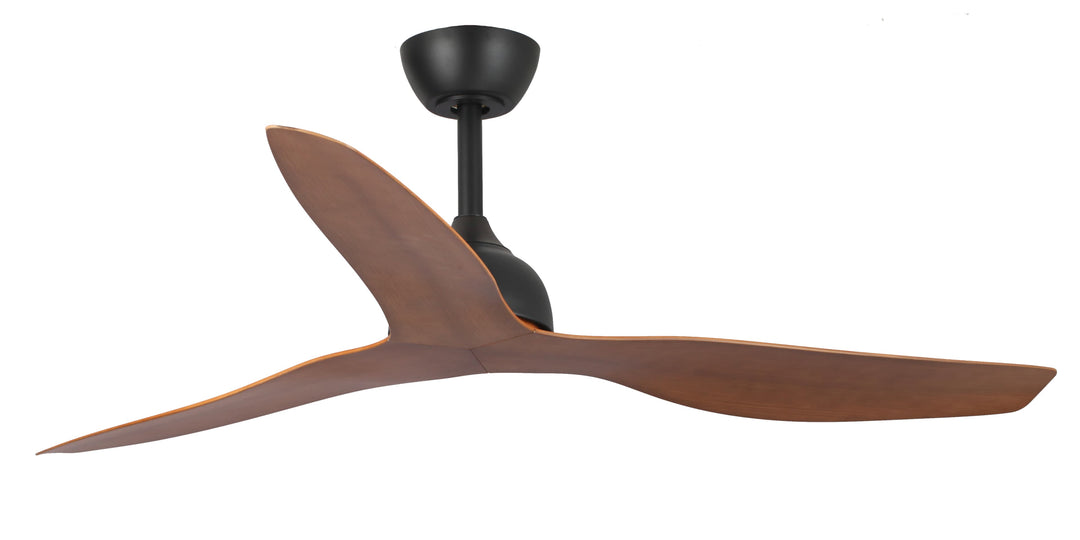 Fanco Eco Style DC 52" Ceiling Fan With Remote | Black & Koa