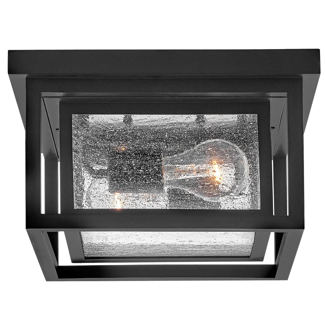 Hinkley Republic Small Exterior Flush Mount | Black
