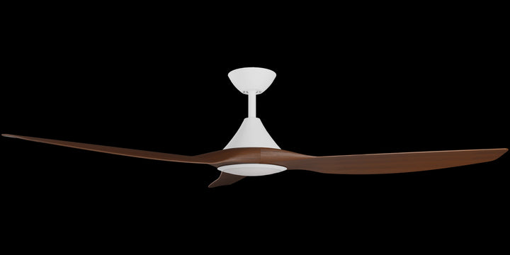 Calibo Smart CloudFan 60" (1520mm) ABS DC Ceiling Fan with 20W CCT LED Light and Remote | White & Koa