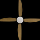 Calibo Vanga 56" DC Smart Ceiling Fan with LED Light and Remote Control | Black and Teak