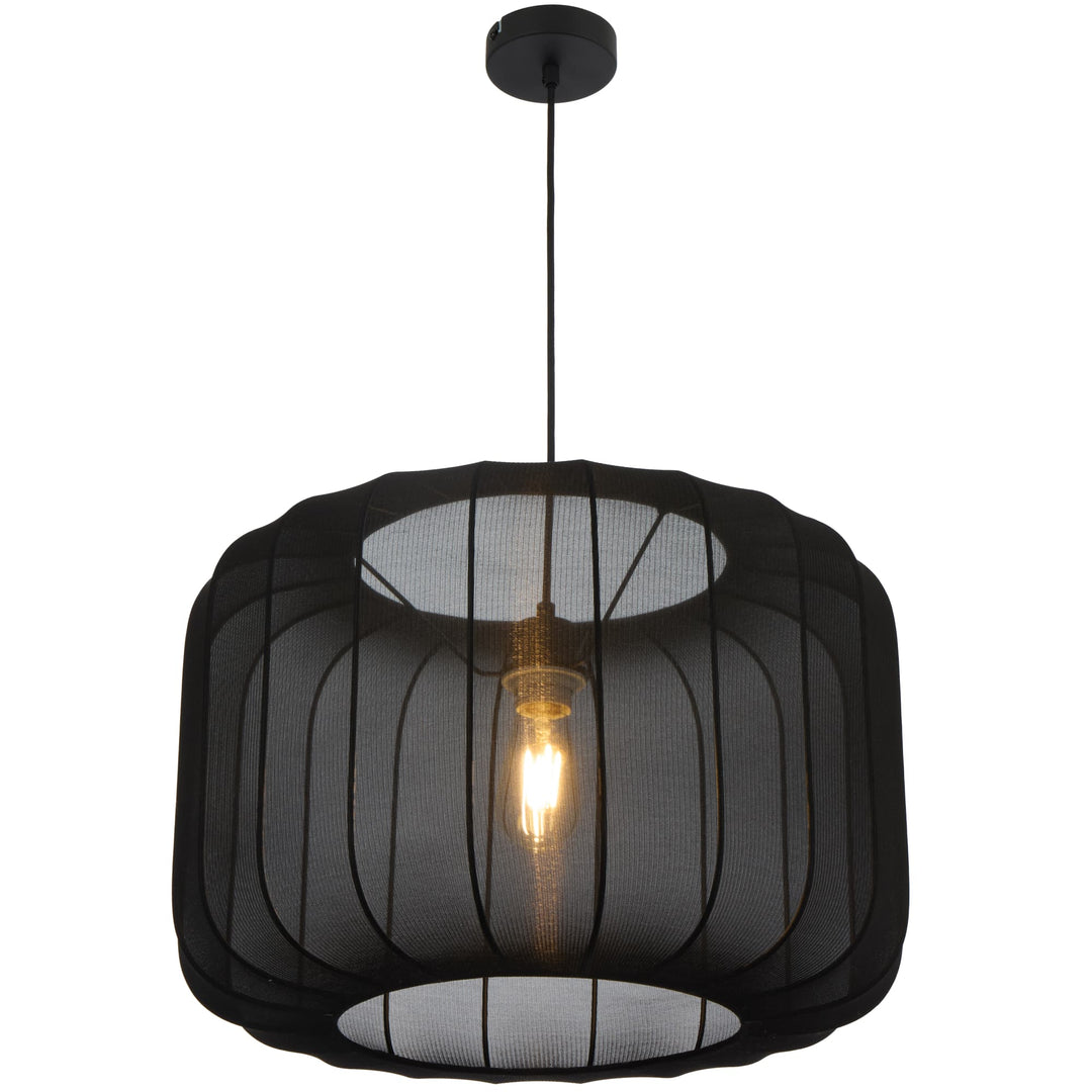 Telbix Jonsel Large Pendant Light | Black