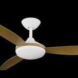 Calibo Condor 56" DC Smart Ceiling Fan with LED Light and Remote Control | White and Teak