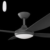 Calibo Vanga 56" DC Smart Ceiling Fan with LED Light and Remote Control | Black