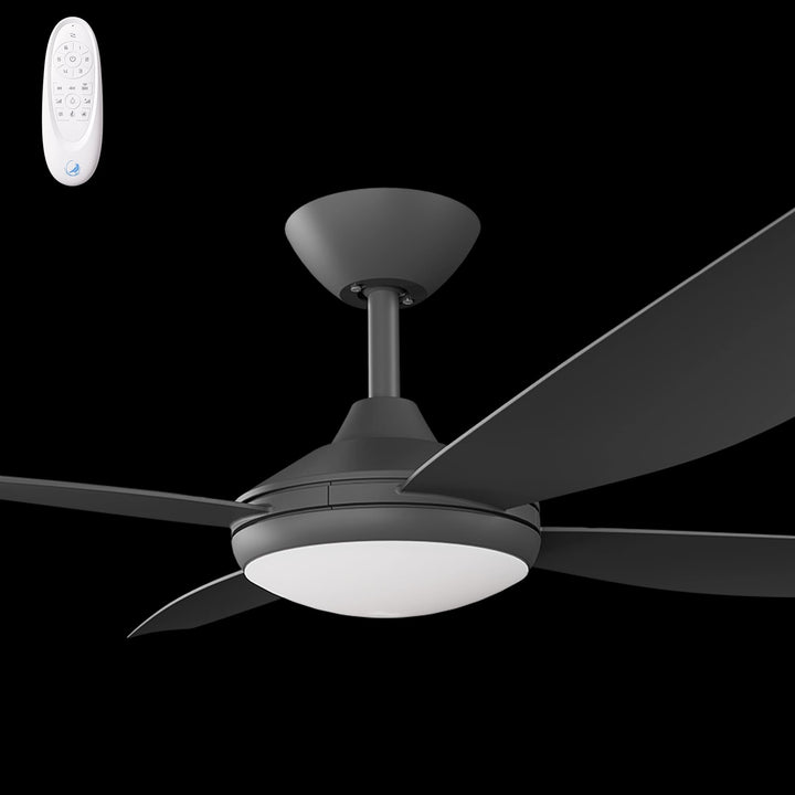 Calibo Vanga 56" DC Smart Ceiling Fan with LED Light and Remote Control | Black