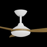 Calibo Condor 48" DC Smart Ceiling Fan with LED Light and Remote Control | White and Teak