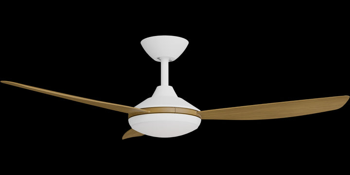 Calibo Condor 48" DC Smart Ceiling Fan with LED Light and Remote Control | White and Teak