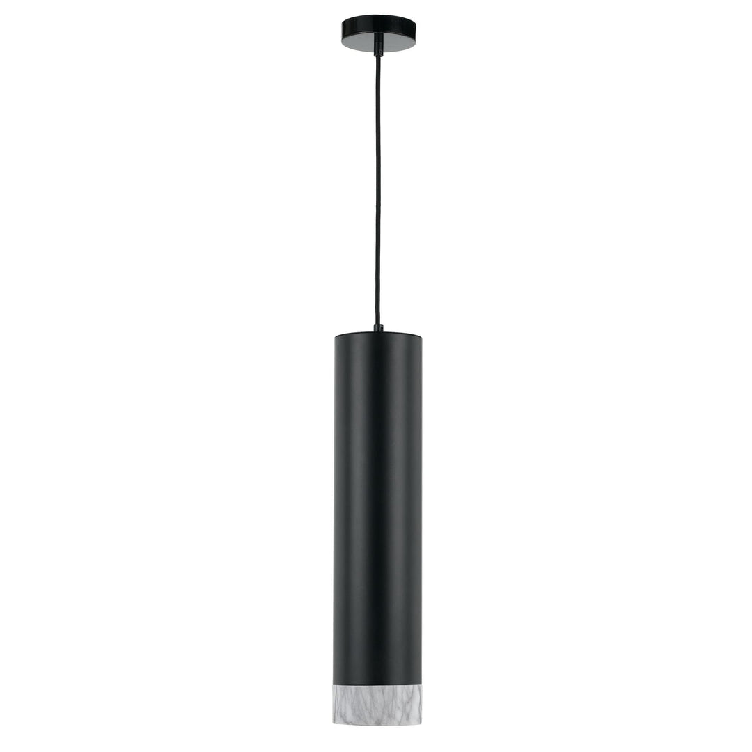 Telbix Dakota Warm White 5W 3000K LED Dimmable Pendant Light | Black / Marble