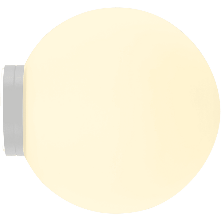 Calibo Crest Opal Glass 120mm Orb Wall Light | White