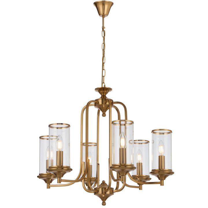 Telbix Velden 6 Light Pendant | Copper