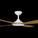 Calibo Vanga 56" DC Smart Ceiling Fan with Remote Control | White and Teak