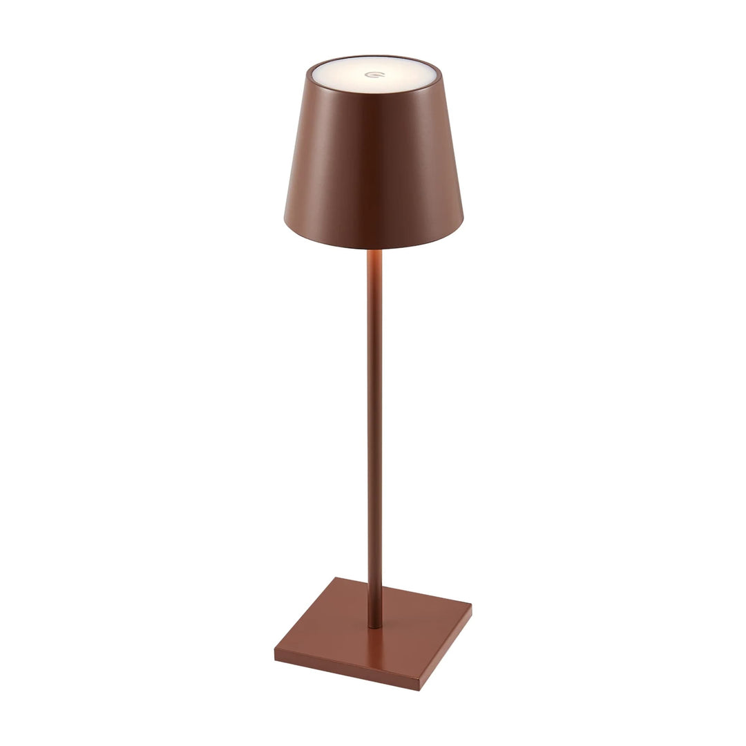Telbix Clio Rechargeable LED Table Lamp | Brown