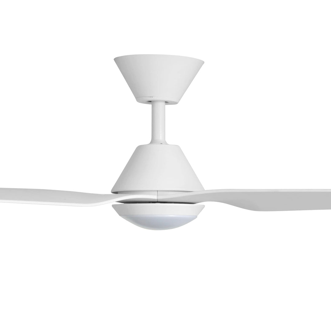 Fanco Smart Infinity-iD 48" DC Ceiling Fan With 18W Dimmable CCT LED Light & Remote | White