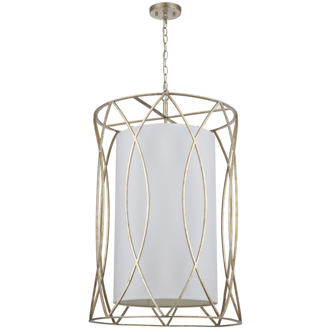 Telbix Dover 8 Light Pendant | Antique Silver