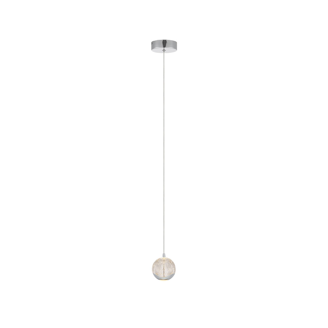 Telbix Segovia 1 Light LED Pendant | Chrome