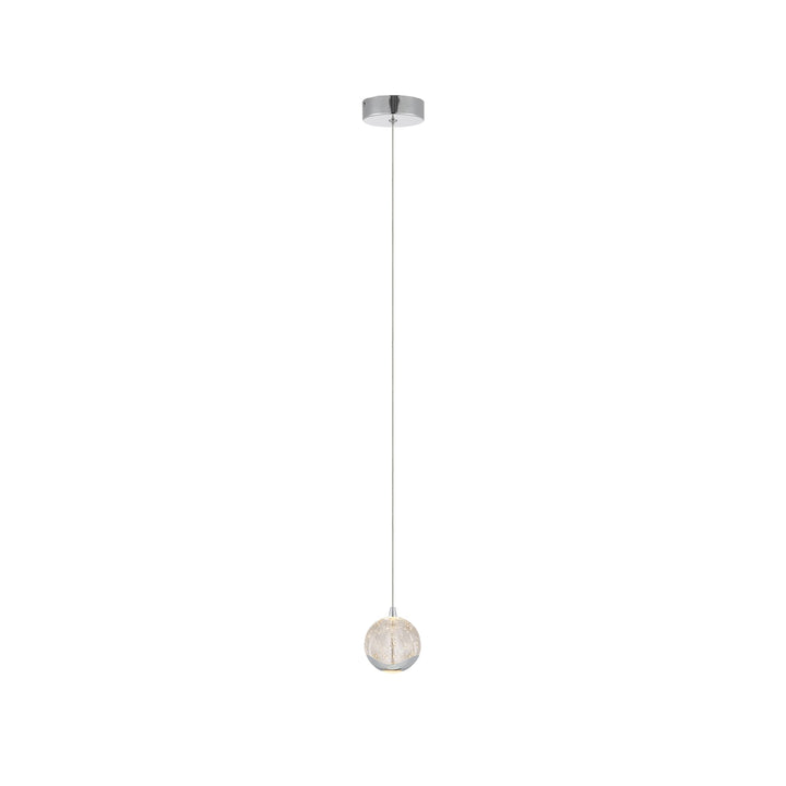Telbix Segovia 1 Light LED Pendant | Chrome