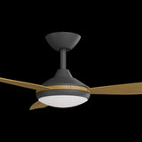 Calibo Condor 52" DC Smart Ceiling Fan with LED Light and Remote Control | Black and Teak