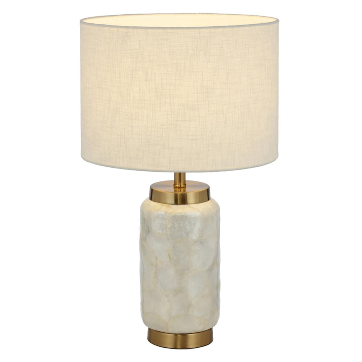 Telbix Seneca 1 Light Table Lamp (E27) | White