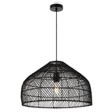 Black Telbix Frya Woven Pendant (E27) | Large