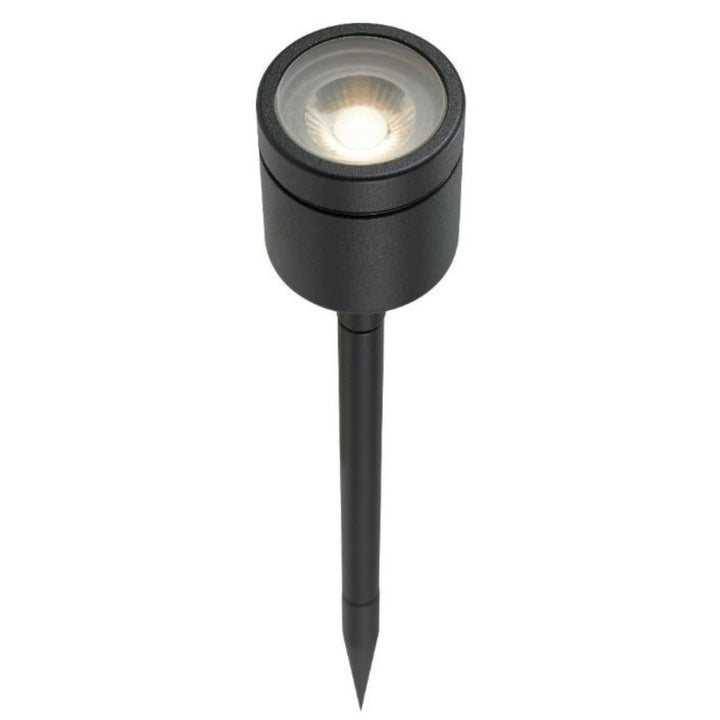 Telbix Luc 8W Variable Voltage Garden Spike Spotlight IP65 | Black