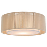 Telbix Cusco Scandinavian DIY Batten Fix Light with Soft Woven Fabric Shade | Medium