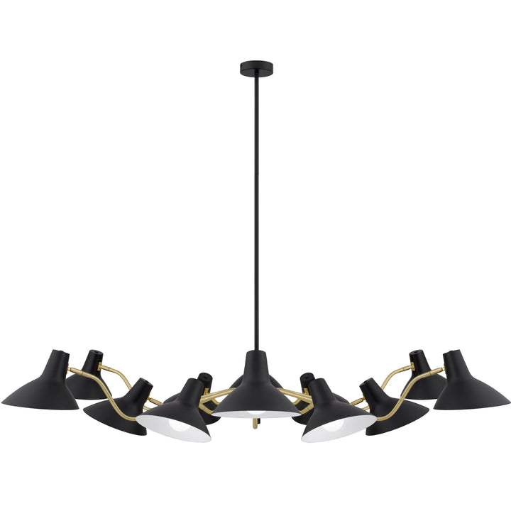 Telbix Farbon 12 Light Pendant Light | Black