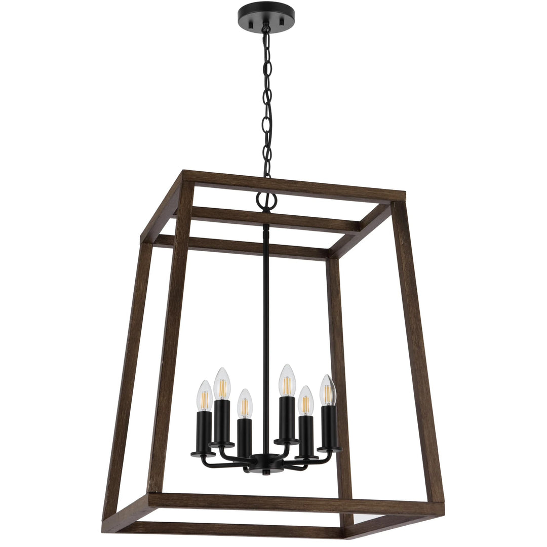 Telbix Black Dalton Pendant Light | 6 Light