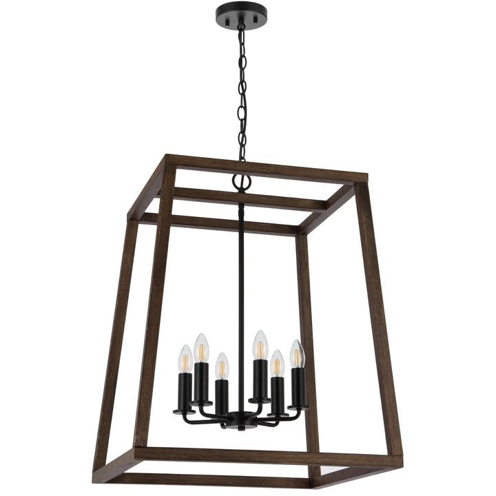 Telbix Black Dalton Pendant Light | 6 Light