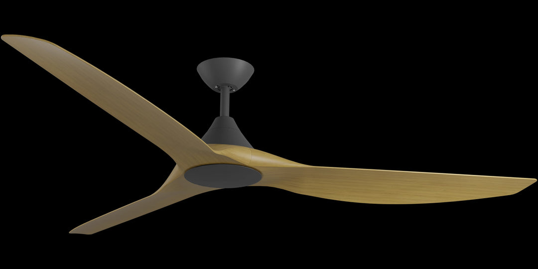 Calibo Smart CloudFan 72" (1830mm) ABS DC Ceiling Fan and Remote | Black & Teak