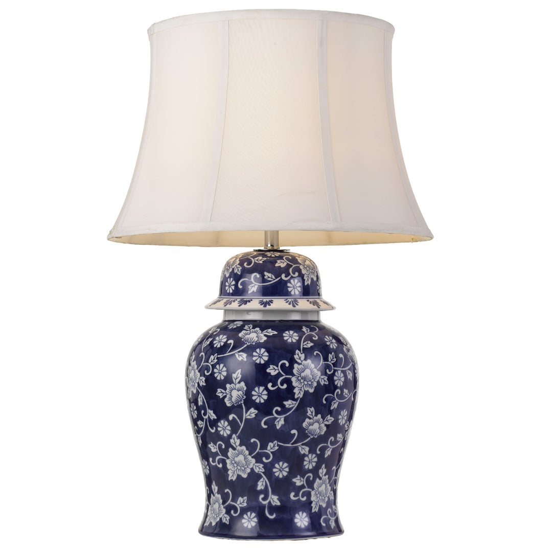 Telbix Iris Table Lamp | Blue and White