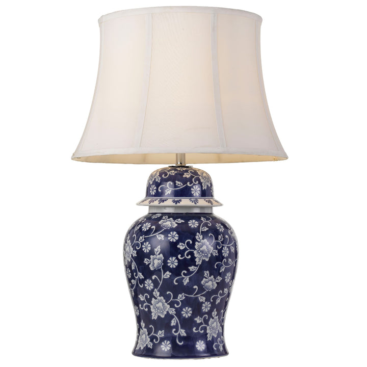 Telbix Iris Table Lamp | Blue and White