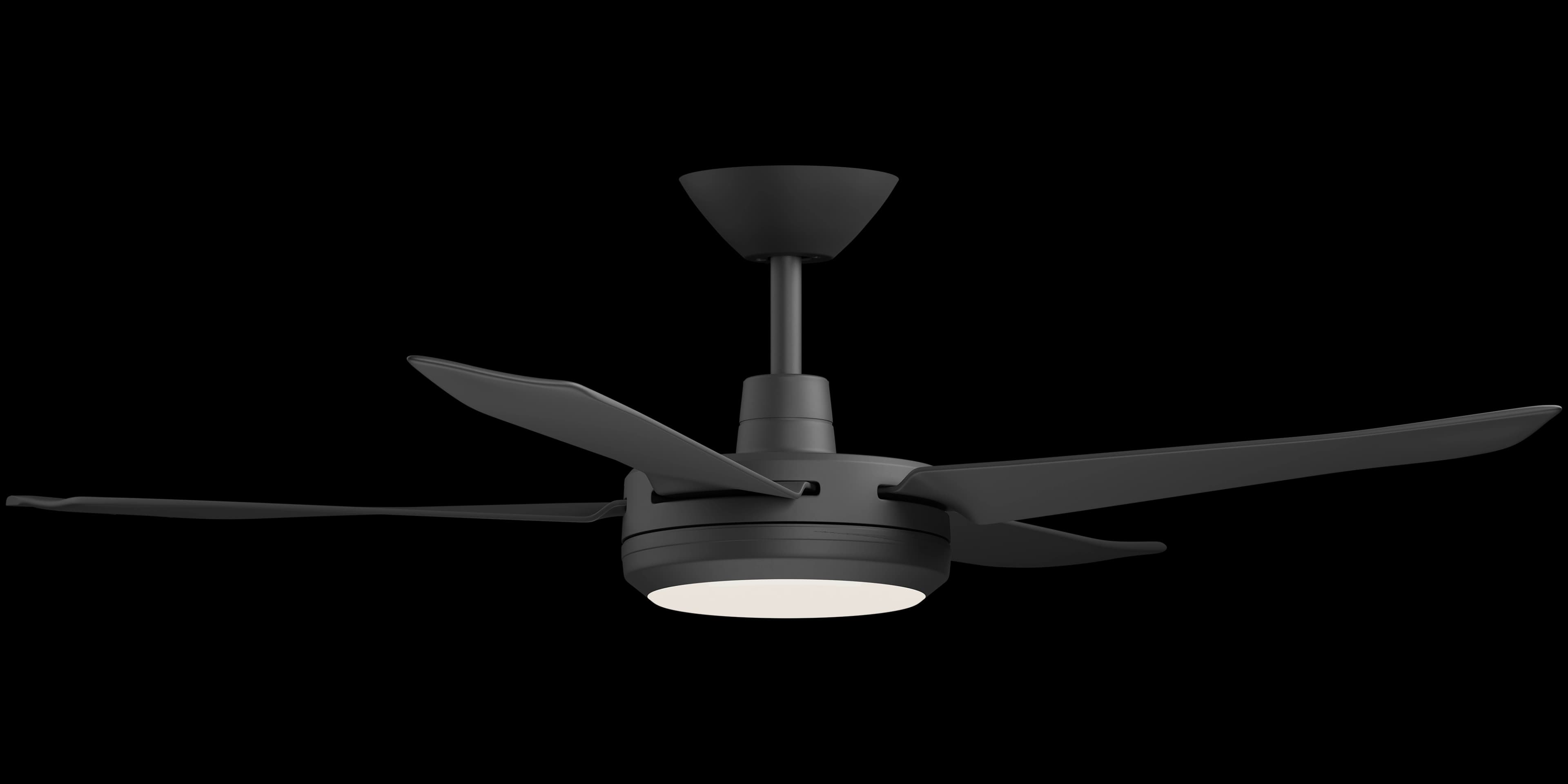 Calibo Enviro 52" (1320mm) DC Ceiling Fan with 18W CCT LED Light and Remote | Black