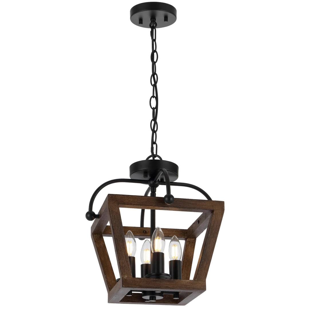 Telbix Lacota 4 Light CTC Pendant Light | Black