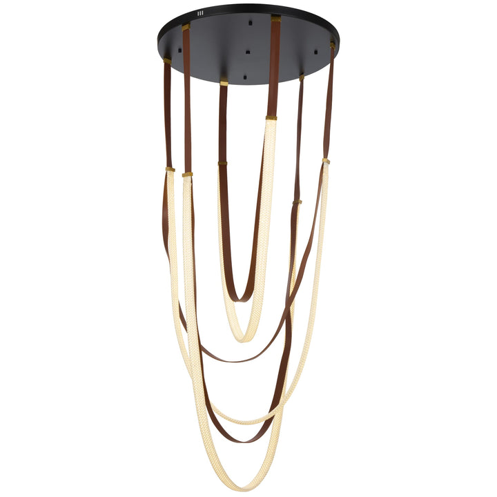 Telbix Mio 128W LED Pendant Light | Black