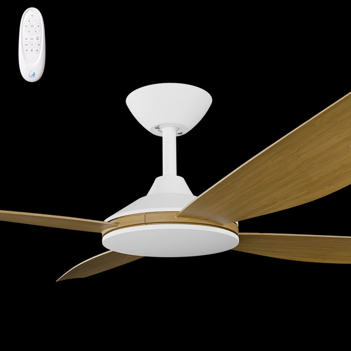 Calibo Vanga 56" DC Smart Ceiling Fan with Remote Control | White and Teak