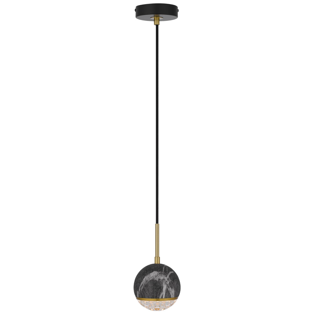 Telbix Oneta 1 Light Pendant | Black