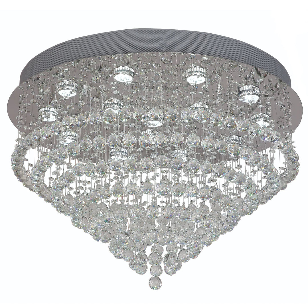 Telbix Savina 14 Light Crystal CTC Light | Chrome