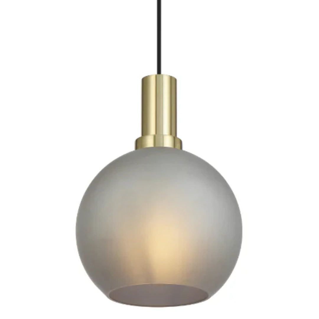 Telbix Patino Small Glass Pendant (E27) | Smoke