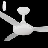 Calibo Condor 48" DC Smart Ceiling Fan with LED Light and Remote Control | White