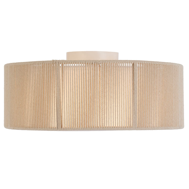 Telbix Cusco Scandinavian DIY Batten Fix Light with Soft Woven Fabric Shade | Medium