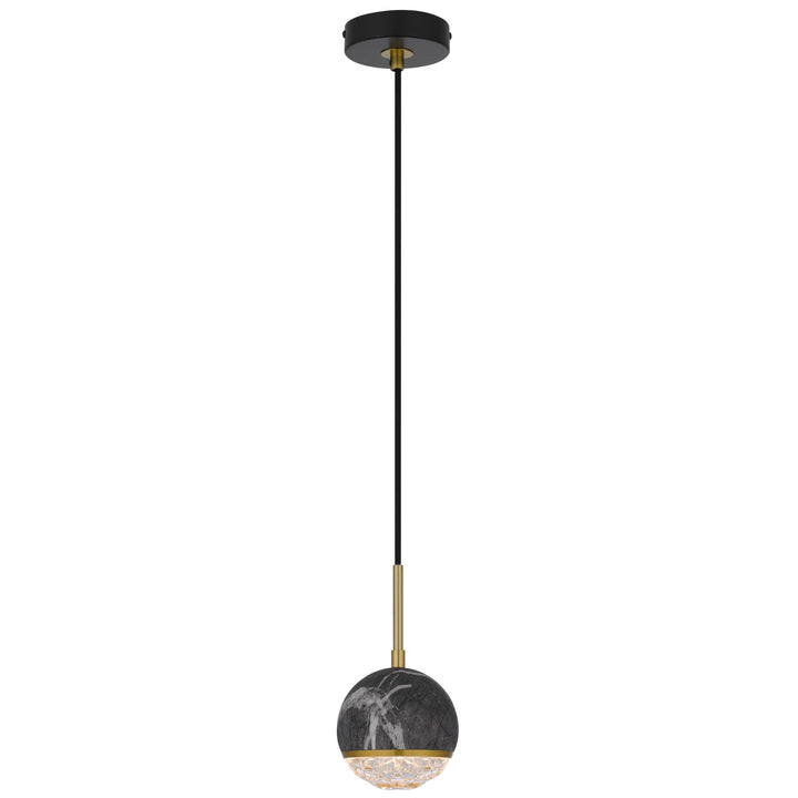 Telbix Oneta 1 Light Pendant | Black