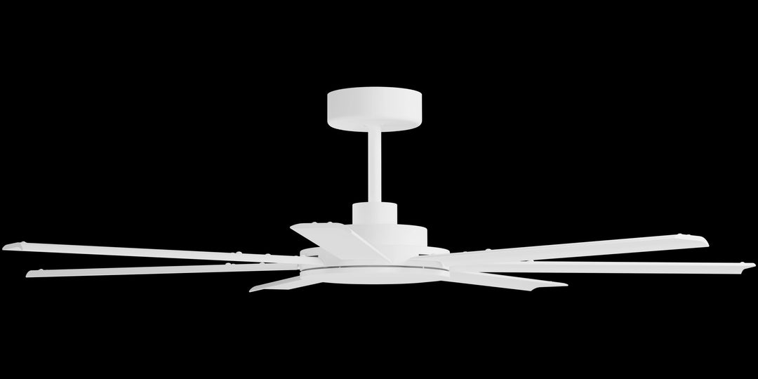 Calibo Alula 60" (1524mm) 7 Blade Indoor/Outdoor DC Ceiling Fan & Remote | White