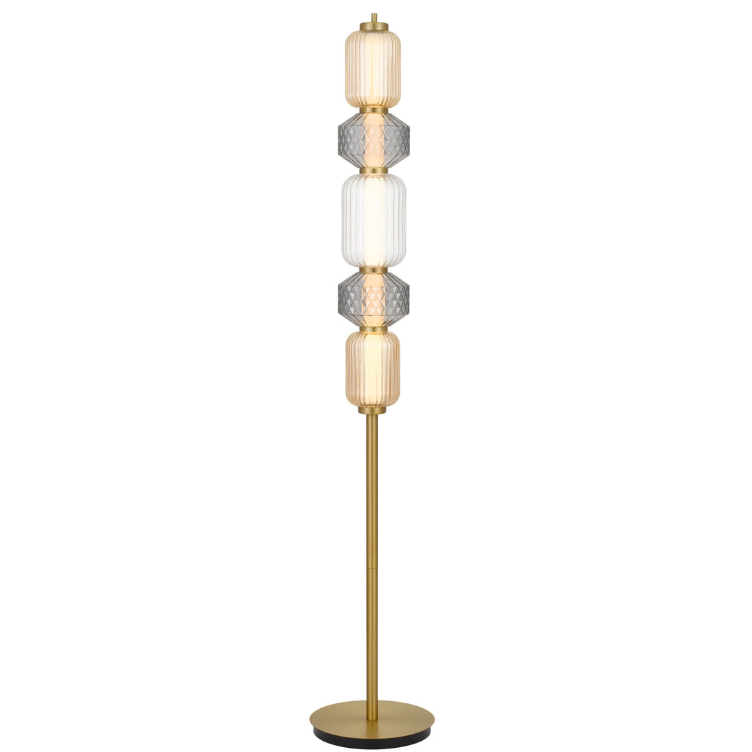Telbix Torso LED Floor Lamp | Brass