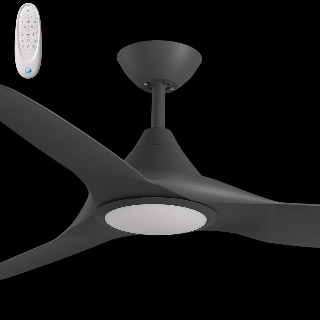 Calibo Smart CloudFan 60" (1520mm) ABS DC Ceiling Fan with 20W CCT LED Light and Remote | Black