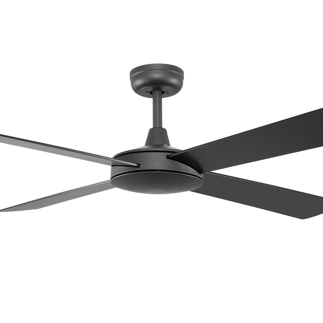 Fanco 52" Eco Silent Deluxe ABS DC Ceiling Fan With Wall Control | Black